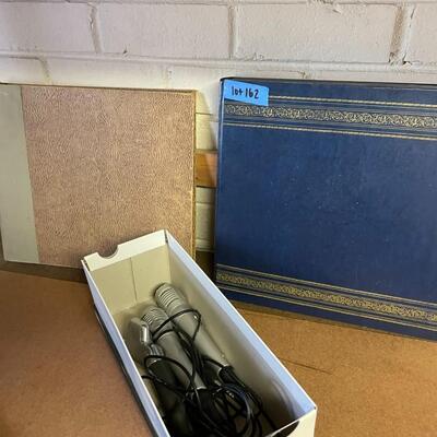 lot 162- (2) books of records, pair of (2) microphones