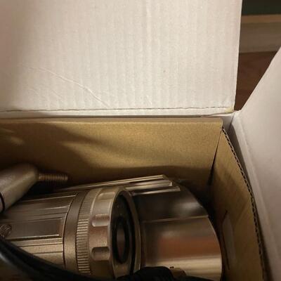 lot 168- KLH speaker, video secu ccd video camera