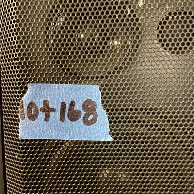 lot 168- KLH speaker, video secu ccd video camera