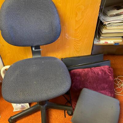 lot 171- (3) seat cushions, office chair