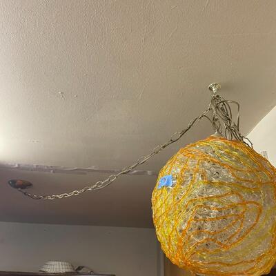 lot 174- vintage funky hanging light