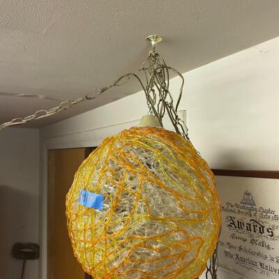 lot 174- vintage funky hanging light