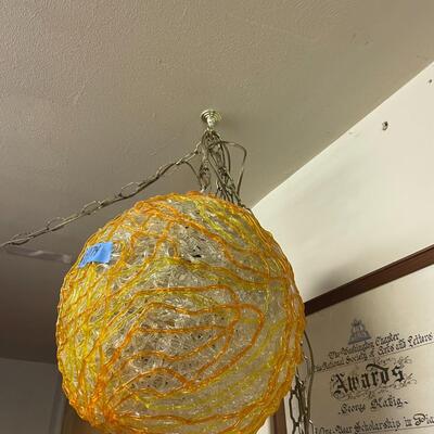 lot 174- vintage funky hanging light