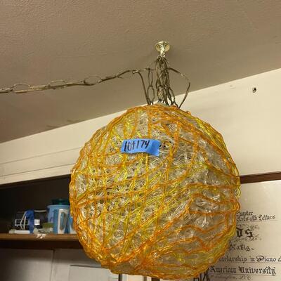 lot 174- vintage funky hanging light