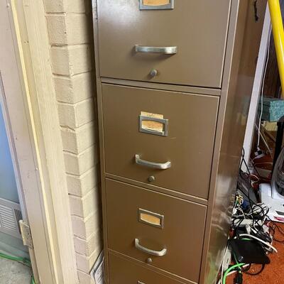 lot 175- filex filing cabinet with contents