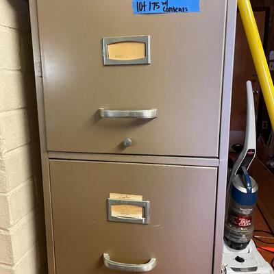 lot 175- filex filing cabinet with contents