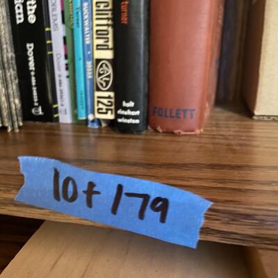 lot 179- (2) shelves with contents