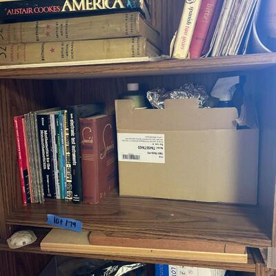 lot 179- (2) shelves with contents