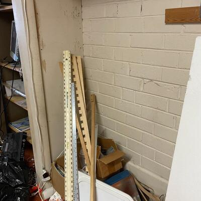 lot 182- Entire contents of crafting room including all crafts, furniture, Sears kenmore sewing machine table, (2) dressers, Shelves, (2)...