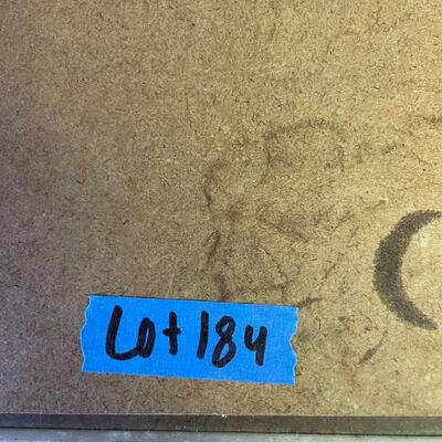 lot 184- desk (73 in. wide, 30 in. long, 30 in. tall)