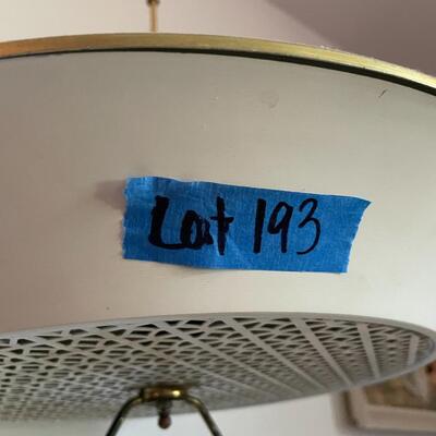lot 193- Mid century modern hanging light