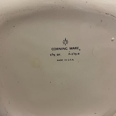 lot 194- Misc. glassware, corning ware, england fine china teacup set, vase