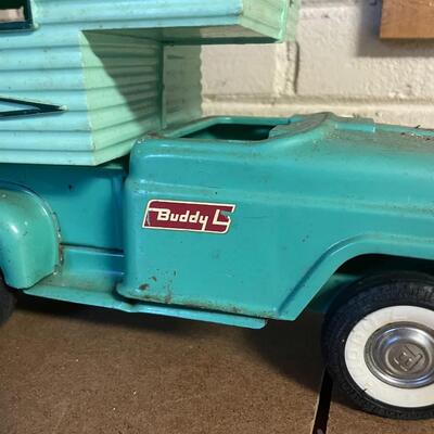 lot 195- vintage military toy, vintage buddy l car