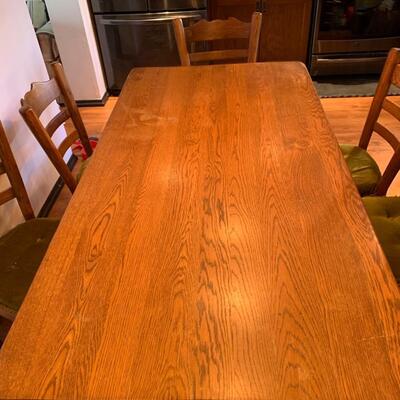 #23 GORGEOUS REAL WOOD Dining Room Table & 6 Chairs