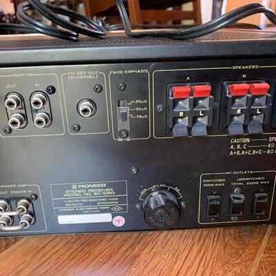 #72 Pioneer Stereo Reciever Model SX-1050 