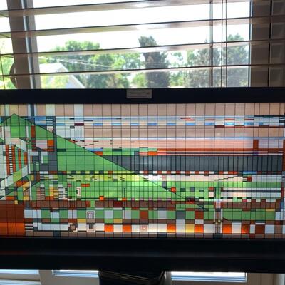 #103 Frank Lloyd Wright Standing Stained Glass Piece