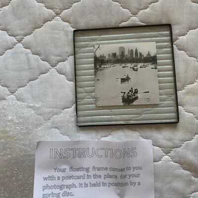 #154 NYC Vintage Postcard In Floating Frame