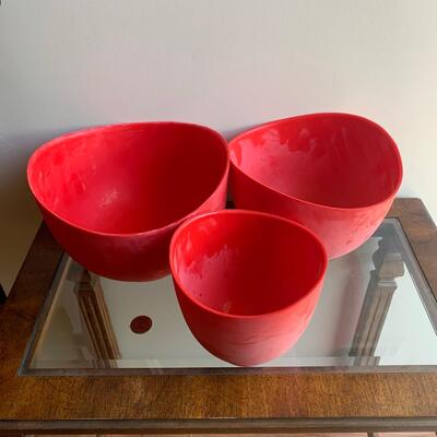 #186 ISI Flexible Silicone Mixing Bowls 3pc 