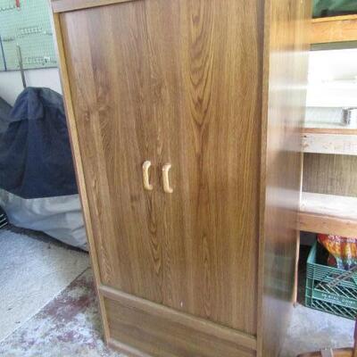 Wood Finish Storage Cabinet- 30