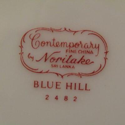 Noritake 'Blue Hill' China- 12 Place Settings