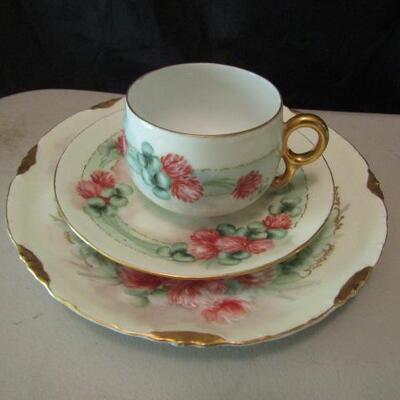 Three Luncheon Sets- Assorted Makers:  Each Set Includes Luncheon Plate, Cup, and Saucer