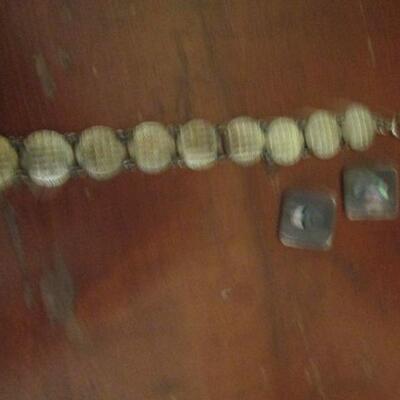 Sterling Silver .925 Earrings and Bracelet 