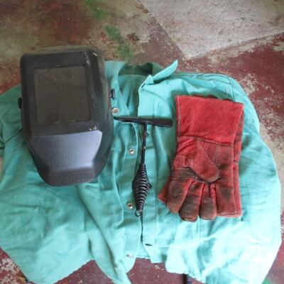 Welding Gear and Accessories includes Helmut, Gloves, Protective Coat, Other