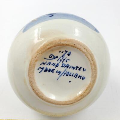 DELFTS HAND PAINTED PITCHER MADE IN HOLLAND