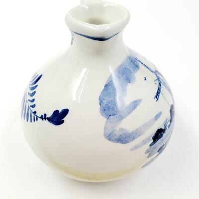 DELFTS HAND PAINTED PITCHER MADE IN HOLLAND
