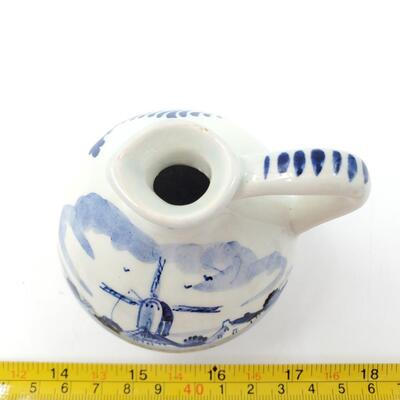 DELFTS HAND PAINTED PITCHER MADE IN HOLLAND