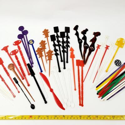 VINTAGE LOT OF STIR STICKS