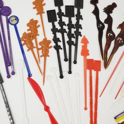 VINTAGE LOT OF STIR STICKS