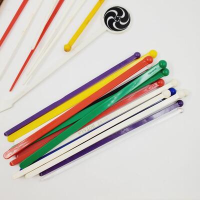 VINTAGE LOT OF STIR STICKS