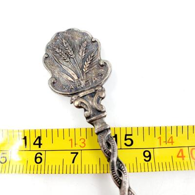 SOUVENIR SILVER-PLATED "KANSAS" SPOON
