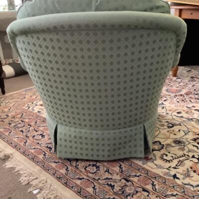 341  Sherrill Upholstered Swivel Arm Chair 