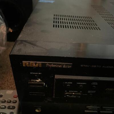 Lot 201 - RCA Receiver and Sony Speaker 