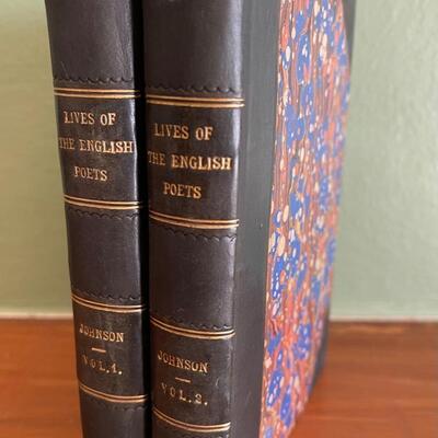 LOT 99 - Samuel Johnson - Lives of the English Poets - 2 Volume Set