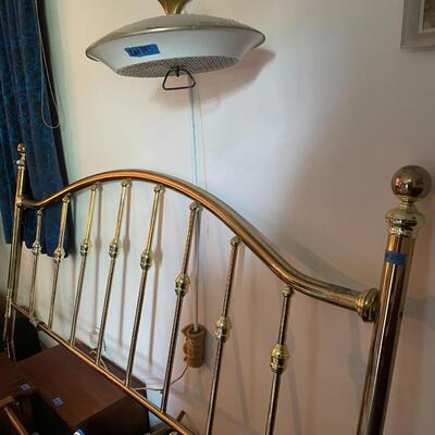 lot 215- brass king head board