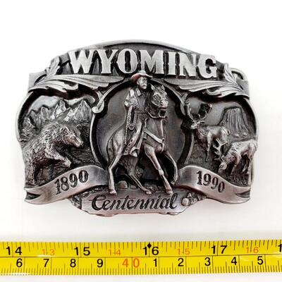 WYOMING BELT BUCKLE COLLECTION OF 3