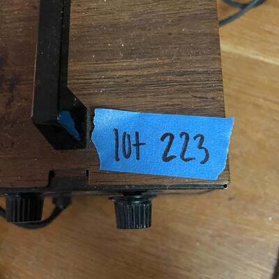 lot 223- Shoe horn, flashlight, heater