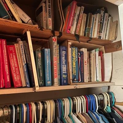 lot 231- Misc. men's clothes, books