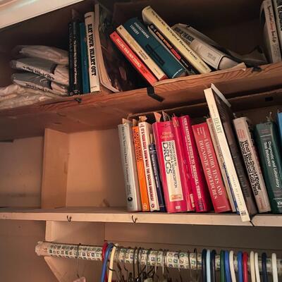 lot 231- Misc. men's clothes, books
