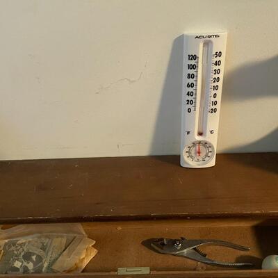 lot 233- hanging wooden wall shelf (must remove yourself), acurite