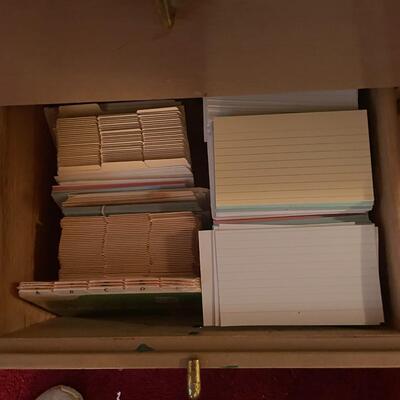 lot 237- Large multiple piece desk with contents