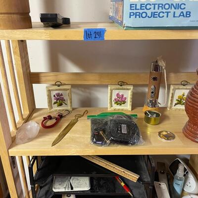lot 241- shelf with contents