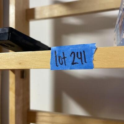lot 241- shelf with contents