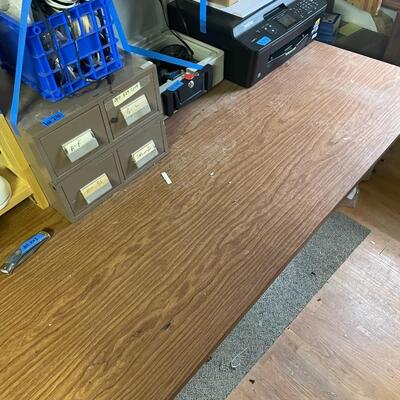 lot 242- filing cabinet table