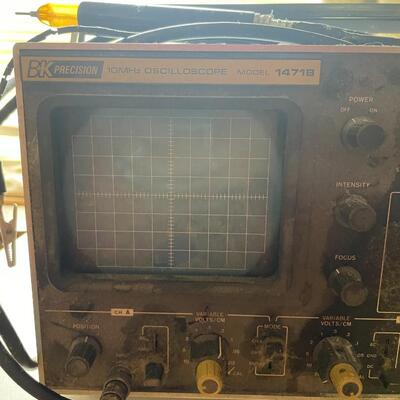 lot 248- B+K precision 10MHZ oscilloscope model 147 IB