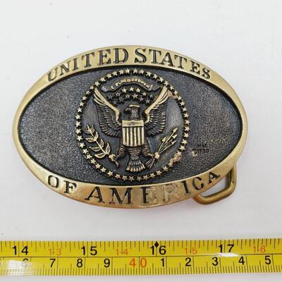 UNITED STATES OF AMERICA BELT BUCKLE AND MORE BUNLDE OF 4