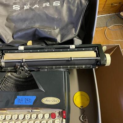 lot 250- Sears best medalist electric 12 type writer with bag and case